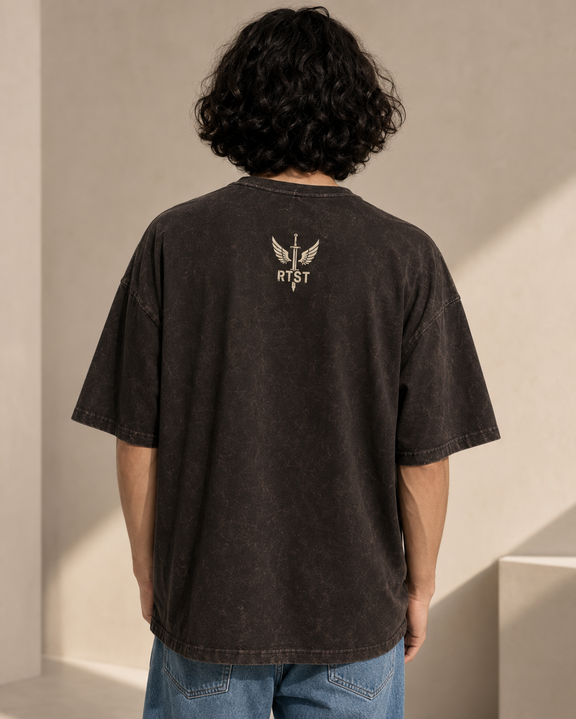 Ancient Bloodline | Unisex Dropshoulder Acid Wash Oversized T-shirt